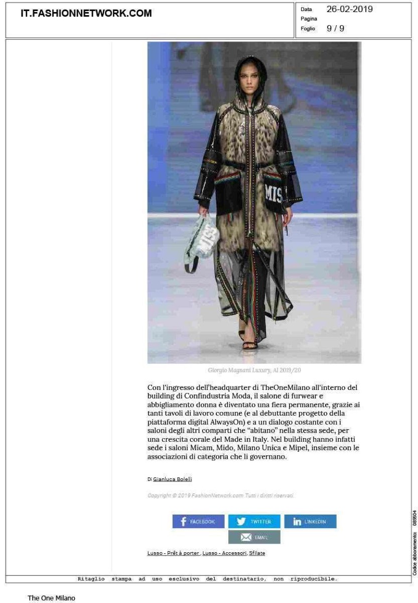 La maison Pajaro sulle pagine di Fashion Network