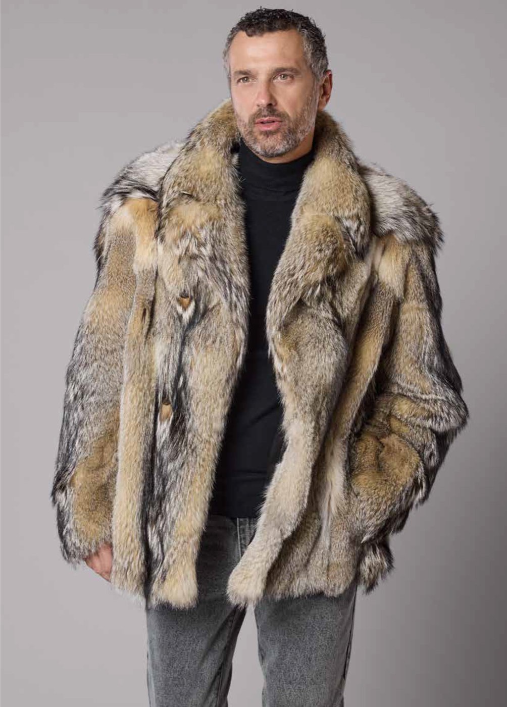 Giaccone in pelliccia uomo, collezione 2026