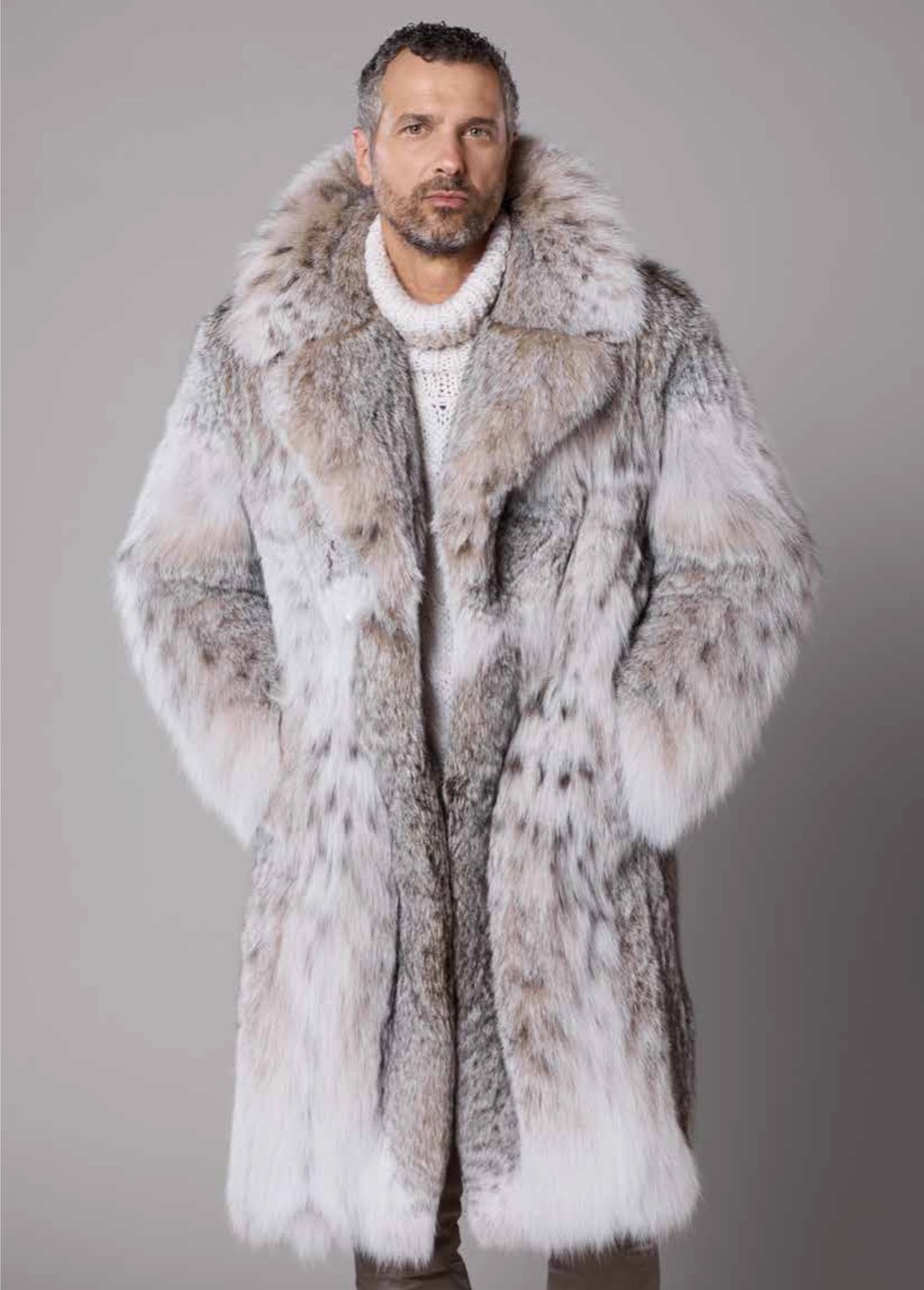 Capo in pelliccia uomo collezione 2026 — look 5